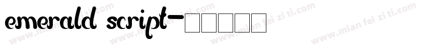 emerald script字体转换